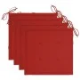 Set de comedor exterior plegable 5 piezas con cojines bambú de vidaXL, Conjuntos de jardín - Ref: Foro24-3063966, Precio: 274...