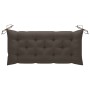 Banco de jardín plegable con cojín bambú 118 cm by vidaXL, garden benches - Ref: Foro24-3063872, Price: 91,49 €, Discount: %