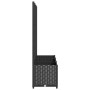 Planter with black PP trellis 120x40x136 cm by vidaXL, Pots and planters - Ref: Foro24-318273, Price: 96,85 €, Discount: %