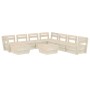 Palettengartenmöbel 9 Stück imprägniertes Tannenholz von vidaXL, Gartensets - Ref: Foro24-3063731, Preis: 479,86 €, Rabatt: %