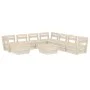 Pallet garden furniture 9 pieces impregnated fir wood by vidaXL, Garden sets - Ref: Foro24-3063731, Price: 481,39 €, Discount: %