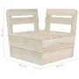 Pallet garden furniture 9 pieces impregnated fir wood by vidaXL, Garden sets - Ref: Foro24-3063731, Price: 481,39 €, Discount: %