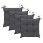 Set de comedor de jardín plegable 5 piezas con cojines bambú de vidaXL, Conjuntos de jardín - Ref: Foro24-3063975, Precio: 26...