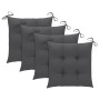 Set de comedor de jardín plegable 5 piezas con cojines bambú by vidaXL, Garden sets - Ref: Foro24-3063975, Price: 287,36 €, D...