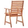 Garten-Esszimmerstühle 3 Stk. massives Akazienholz und Kissen von vidaXL, Gartenstühle - Ref: Foro24-3064366, Preis: 207,87 €...