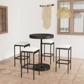 5-piece garden bar set and black synthetic rattan cushions by vidaXL, Garden sets - Ref: Foro24-3064762, Price: 217,34 €, Dis...
