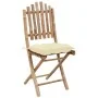 Faltbarer 5-teiliger Gartenspeiseset mit Bambus-Kissen von vidaXL, Gartensets - Ref: Foro24-3063977, Preis: 267,86 €, Rabatt: %