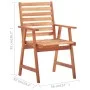 Garden dining chairs and cushions 2 pcs solid acacia wood by vidaXL, Garden chairs - Ref: Foro24-3064321, Price: 159,38 €, Di...