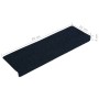 Stufenmatte 15 Stück blauer gestanzter Stoff 65x21x4 cm von vidaXL, Treppenmatten - Ref: Foro24-326191, Preis: 48,23 €, Rabat...