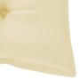 Banco de jardín plegable con cojín bambú 118 cm by vidaXL, garden benches - Ref: Foro24-3063866, Price: 91,72 €, Discount: %