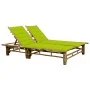 Tumbona con cojines para 2 personas bambú by vidaXL, Loungers - Ref: Foro24-3063956, Price: 347,90 €, Discount: %