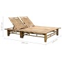 Liegestuhl mit Kissen für 2 Personen aus Bambus von vidaXL, Liegen - Ref: Foro24-3063956, Preis: 349,25 €, Rabatt: %