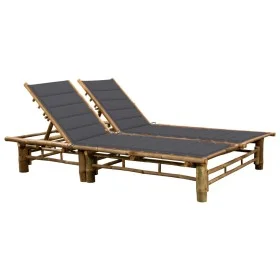 Bamboo lounger with cushions for 2 people by vidaXL, Loungers - Ref: Foro24-3063945, Price: 348,46 €, Discount: %