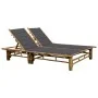 Bamboo lounger with cushions for 2 people by vidaXL, Loungers - Ref: Foro24-3063945, Price: 348,29 €, Discount: %