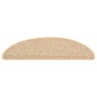Selbstklebende Sisal-Stufenmatte 15 Stück beige 56x17x3 cm von vidaXL, Treppenmatten - Ref: Foro24-326868, Preis: 85,57 €, Ra...