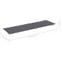 Lounger with solid gray acacia wood cushion by vidaXL, Loungers - Ref: Foro24-3064044, Price: 152,48 €, Discount: %