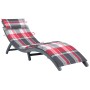 Tumbona con cojín madera maciza de acacia gris by vidaXL, Loungers - Ref: Foro24-3064057, Price: 152,07 €, Discount: %