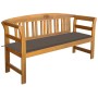 Gartenbank mit Kissen aus massivem Akazienholz 157 cm von vidaXL, Gartenbänke - Ref: Foro24-3064274, Preis: 185,63 €, Rabatt: %