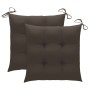 Folding garden chairs with cushions 2 units bamboo by vidaXL, Garden chairs - Ref: Foro24-3064010, Price: 116,68 €, Discount: %