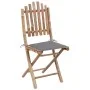 Faltbares 5-teiliges Gartenmöbel-Set mit Bambus-Kissen von vidaXL, Gartensets - Ref: Foro24-3063961, Preis: 269,84 €, Rabatt: %