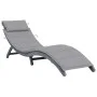 Lounger with solid gray acacia wood cushion by vidaXL, Loungers - Ref: Foro24-3064045, Price: 143,80 €, Discount: %