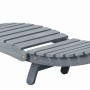 Lounger with solid gray acacia wood cushion by vidaXL, Loungers - Ref: Foro24-3064045, Price: 151,31 €, Discount: %