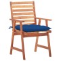 Garten-Esszimmerstühle 2 Stk. massives Akazienholz und Kissen von vidaXL, Gartenstühle - Ref: Foro24-3064345, Preis: 162,94 €...