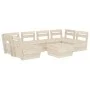 Palettenmöbel für den Garten 7 Stück imprägniertes Tannenholz von vidaXL, Gartensets - Ref: Foro24-3063725, Preis: 403,75 €, ...