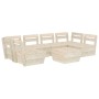 Palettenmöbel für den Garten 7 Stück imprägniertes Tannenholz von vidaXL, Gartensets - Ref: Foro24-3063725, Preis: 415,45 €, ...