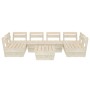 Palettenmöbel für den Garten 7 Stück imprägniertes Tannenholz von vidaXL, Gartensets - Ref: Foro24-3063725, Preis: 415,45 €, ...