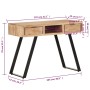 Massivholz Akazien Schreibtisch mit natürlichem Rand 107x45x79 cm von vidaXL, Schreibtische - Ref: Foro24-323523, Preis: 247,...