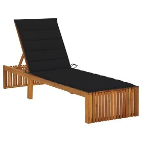 Lounger with solid acacia wood cushion by vidaXL, Loungers - Ref: Foro24-3064156, Price: 233,99 €, Discount: %