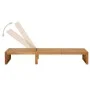 Lounger with solid acacia wood cushion by vidaXL, Loungers - Ref: Foro24-3064156, Price: 233,99 €, Discount: %