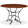 Mesa de comedor madera maciza de acacia acabado miel 120x76 cm