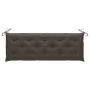 Solid acacia wood garden bench with cushion, 157 cm by vidaXL, garden benches - Ref: Foro24-3064289, Price: 194,24 €, Discoun...