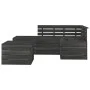 Garden furniture pallets 5 pcs solid dark gray pine wood by vidaXL, Garden sets - Ref: Foro24-3063740, Price: 290,94 €, Disco...