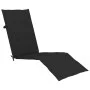 Garden lounger with footrest and cushion in solid acacia wood by vidaXL, Loungers - Ref: Foro24-3064021, Price: 136,58 €, Dis...