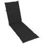 Garden lounger with footrest and cushion in solid acacia wood by vidaXL, Loungers - Ref: Foro24-3064021, Price: 136,58 €, Dis...