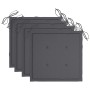 Klappbare Gartenstühle, 4 Stück, Kissen aus massivem Akazienholz von vidaXL, Gartenstühle - Ref: Foro24-3064509, Preis: 191,9...