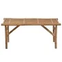 Banco de jardín plegable con cojín bambú 118 cm by vidaXL, garden benches - Ref: Foro24-3063851, Price: 82,22 €, Discount: %
