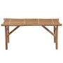 Banco de jardín plegable con cojín bambú 118 cm by vidaXL, garden benches - Ref: Foro24-3063851, Price: 84,78 €, Discount: %