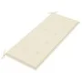 Banco de jardín plegable con cojín bambú 118 cm by vidaXL, garden benches - Ref: Foro24-3063851, Price: 82,22 €, Discount: %