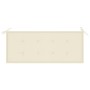 Banco de jardín plegable con cojín bambú 118 cm by vidaXL, garden benches - Ref: Foro24-3063851, Price: 84,78 €, Discount: %
