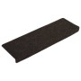 Stair mat 15 pcs dark brown punched fabric by vidaXL, Stair mats - Ref: Foro24-326187, Price: 42,74 €, Discount: %