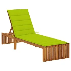 Lounger with solid acacia wood cushion by vidaXL, Loungers - Ref: Foro24-3064160, Price: 233,99 €, Discount: %