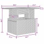 Conjunto de sofá de jardín con cojín 8 pcs Negro Poliratán