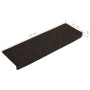 Stufenmatte 15 Stück dunkelbrauner gestanzter Stoff von vidaXL, Treppenmatten - Ref: Foro24-326187, Preis: 43,04 €, Rabatt: %