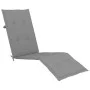 Tumbona de jardín con reposapiés y cojín madera maciza acacia de vidaXL, Tumbonas - Ref: Foro24-3064015, Precio: 139,34 €, De...