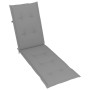 Tumbona de jardín con reposapiés y cojín madera maciza acacia by vidaXL, Loungers - Ref: Foro24-3064015, Price: 142,97 €, Dis...