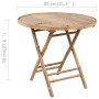 Folding garden dining set with cushions 5 pieces bamboo by vidaXL, Garden sets - Ref: Foro24-3063978, Price: 271,66 €, Discou...